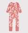 Babies' Hawaiian Themed Cotton Sleepsuit with Detachable Feet PAPAYE pink/MARSHMALLOW