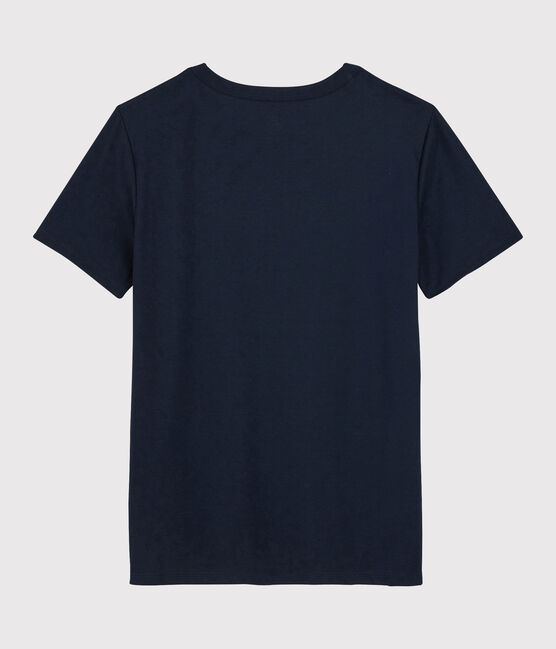Women's Sea Island cotton T-shirt MARINE blue