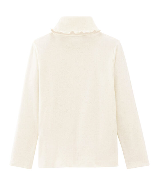 Girls' Undershirt MARSHMALLOW white/OR yellow
