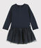 Baby girl's long-sleeved dress SMOKING blue