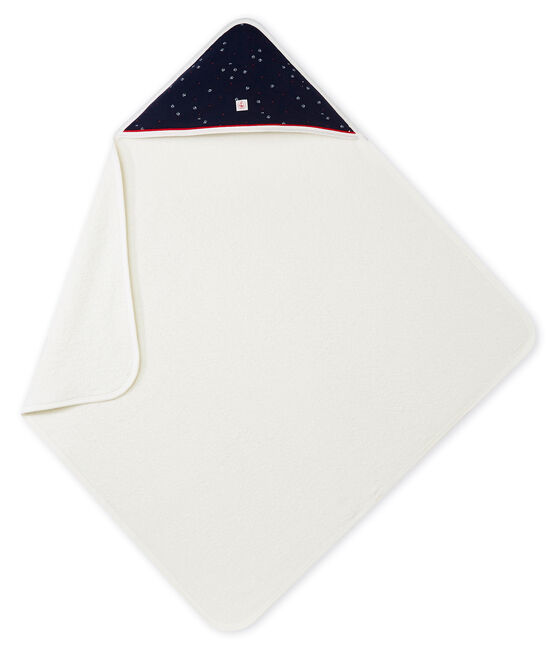 Baby boy's print bath towel in a box SMOKING blue/MULTICO white
