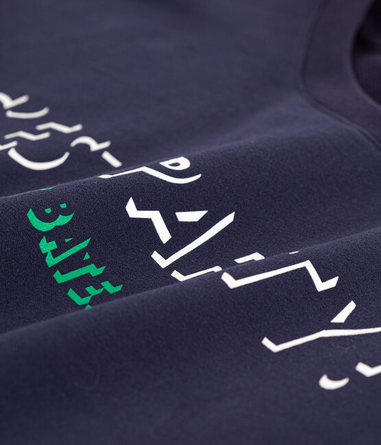 Women's Cotton Sweatshirt SMOKING blue