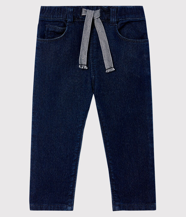 Babies' Denim Fleece Trousers blue
