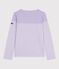 Women's cotton Breton T-shirt top SQUAW purple/MILK