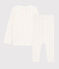 Girls' Multicoloured Spots Organic Cotton Pyjamas MARSHMALLOW white/MULTICO white