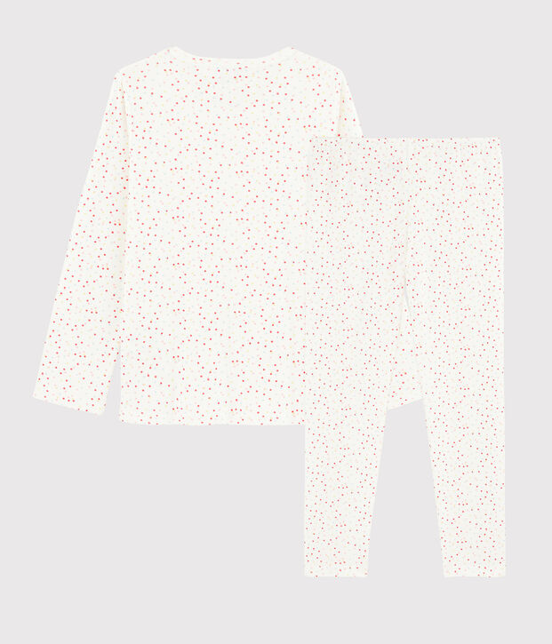 Girls' Multicoloured Spots Organic Cotton Pyjamas white/multicolor
