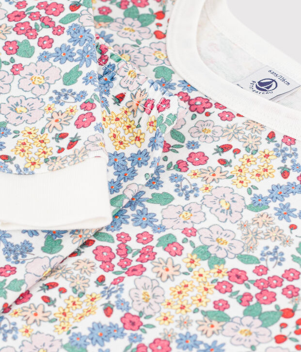 Children's snug-fitting printed cotton pyjamas multicolor/pink/multicolor