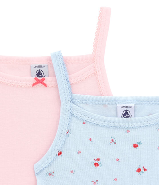 Little girl's strap vest duo variante 1