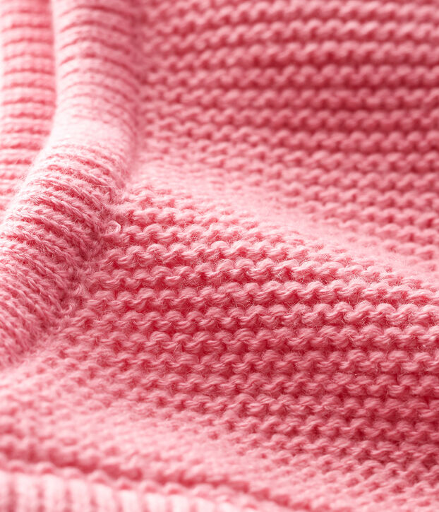 Baby's unisex plain balaclava pink