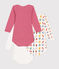 Babies' long-sleeved cotton Christmas bodysuits - 3-pack variante 1