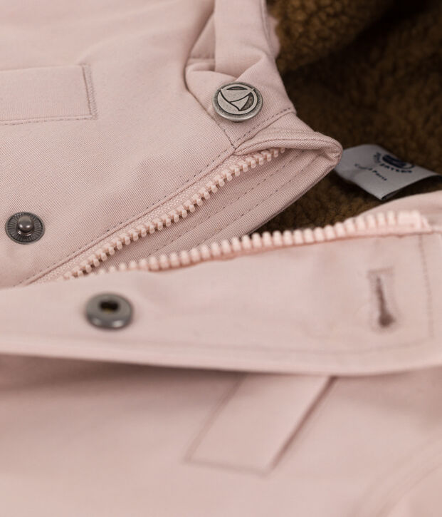 Babies' Water-Repellent Parka pink