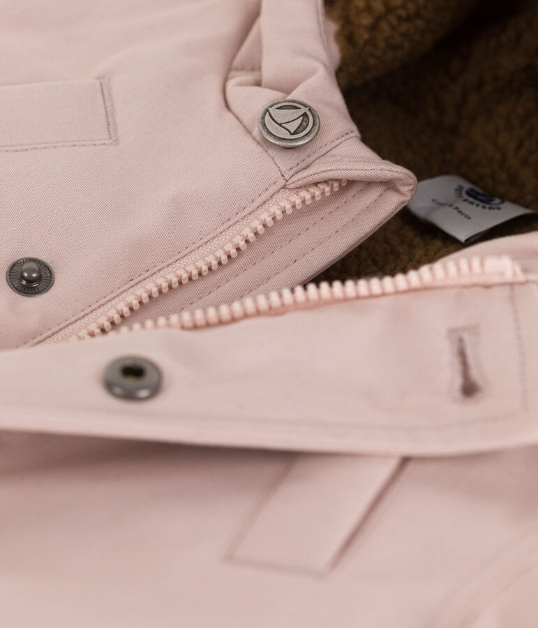 Babies' Water-Repellent Parka pink