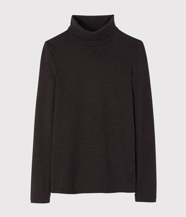 Women's Iconic Cotton Polo Neck grey