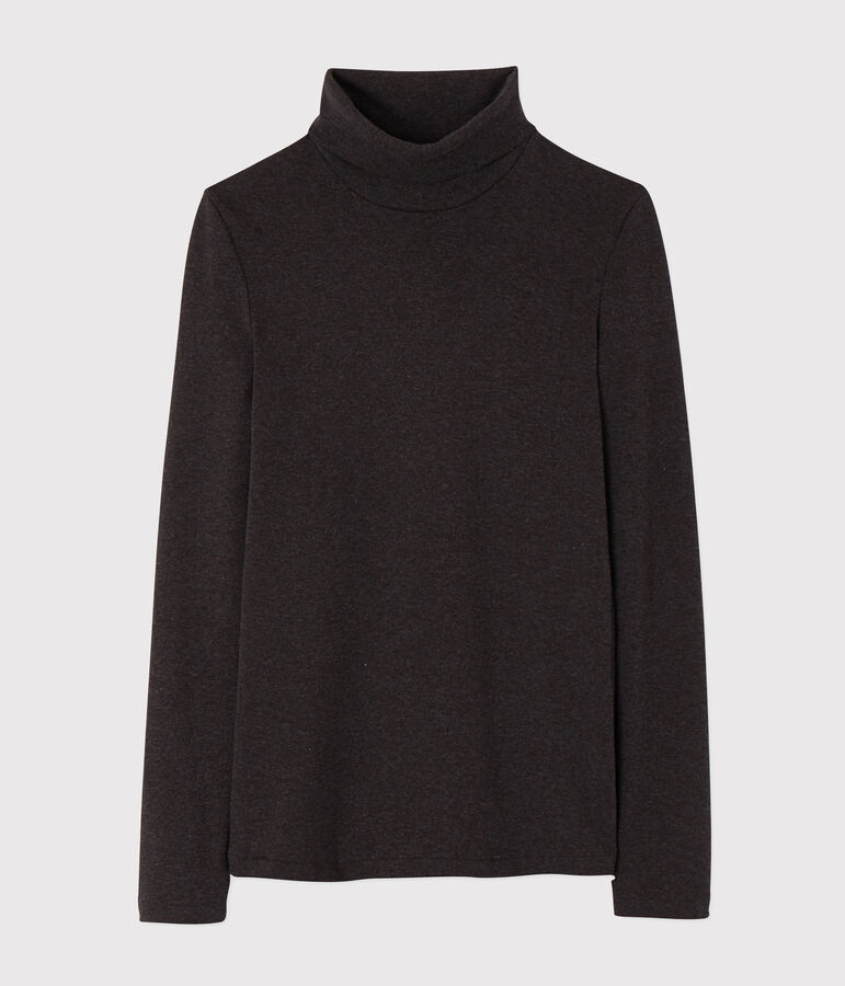 Women's Iconic Cotton Polo Neck grey