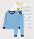 Boys' Ribbed Pyjamas - 2-Piece Set