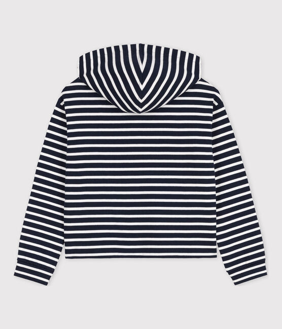 Women's Cotton Hoodie SMOKING blue/MARSHMALLOW white