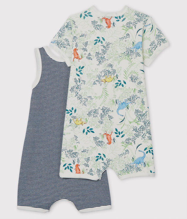 Baby Boys' Ribbed Playsuit - 2-Piece Set multicolor