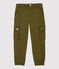 Girls' Cotton Gabardine Cargo Trousers MILITARY green