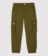 Girls' Cotton Gabardine Cargo Trousers
