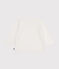 Babies' Openwork Knitted Cotton Cardigan MARSHMALLOW white