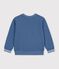 Children's plain cotton sweatshirt blue