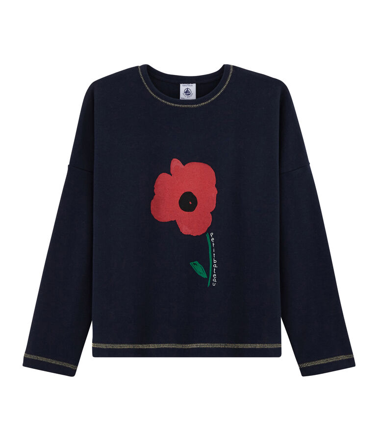 Girls' Screen Printed T-Shirt blue