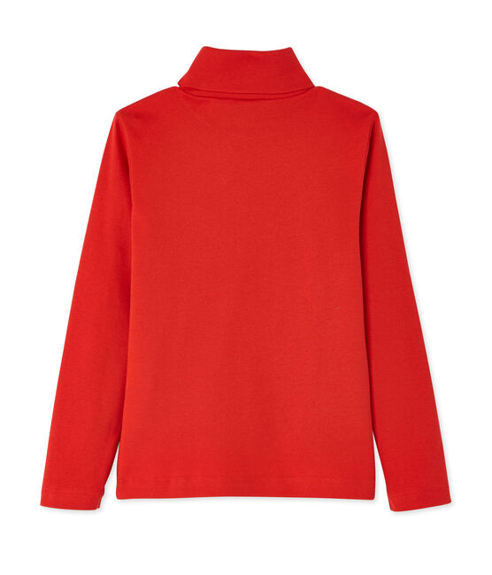 Child's roll neck pullover FROUFROU red