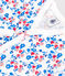 Babies' floral cotton pyjamas MARSHMALLOW white/MULTICO white
