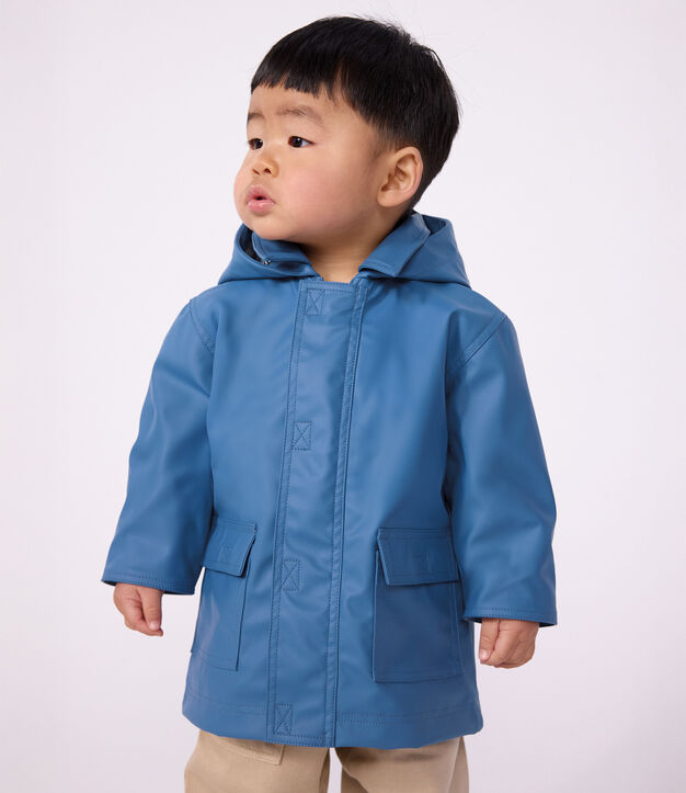 Babies' iconic plain raincoat blue