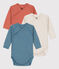 Babies' Long-Sleeved Cotton Bodysuits - 3-Pack variante 1