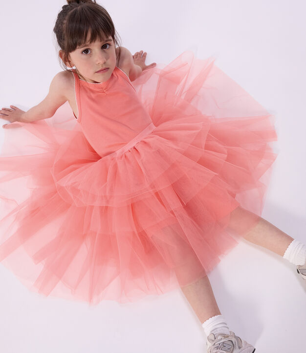 Children's midi-length skirt in plain tulle FLAMAND