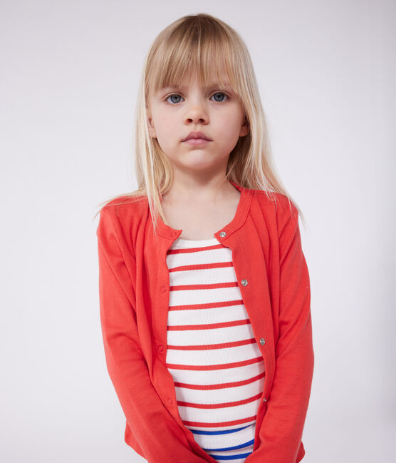 Children's plain cotton cardigan SPI