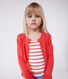Children's plain cotton cardigan