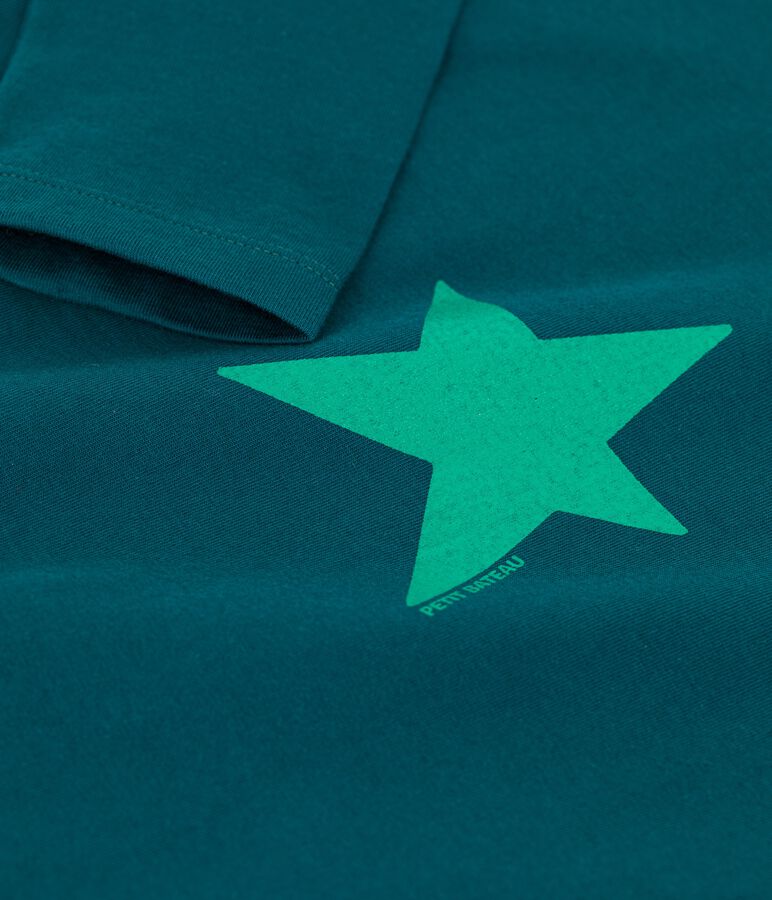 Tee-shirt manches longues en coton enfant gar&ccedil;on green