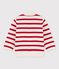 Babies' Jersey Jumper MARSHMALLOW white/TERKUIT red