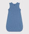 Babies' Cotton 2 TOG Sleeping Bag BEACH blue/MARSHMALLOW