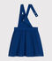 Little girls' serge dungaree dress INCOGNITO blue