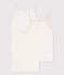 Girls' Cotton and Linen Blend Strappy Vest Tops - 3-Pack variante 1