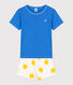 Boys' Blue Cotton Short Pyjamas