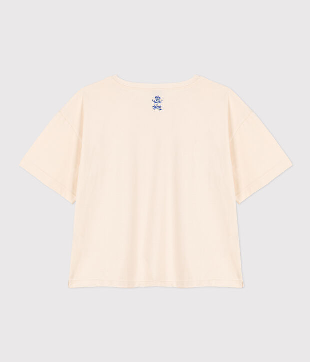 Women's Boxy Cotton T-Shirt Ecru