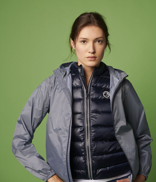 Unisex 3-in-1 Windbreaker in Recycled Fabric blue/white