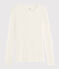Women's Wool/Cotton Blend T-Shirt MARSHMALLOW white