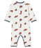 Baby Boys' Footless Ribbed Sleepsuit MARSHMALLOW white/MULTICO CN