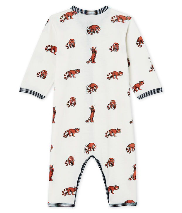 Baby Boys' Footless Ribbed Sleepsuit white/multicolor