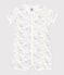 Babies' Cotton Rainbow Print Playsuit MARSHMALLOW white/MULTICO white