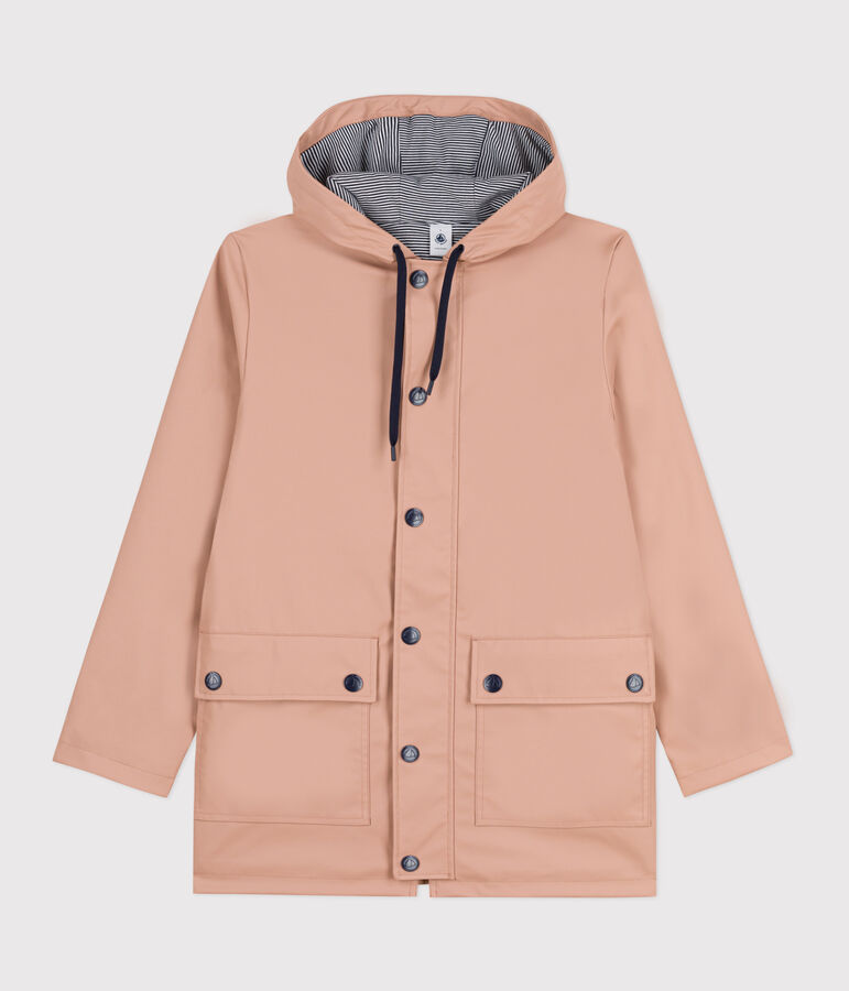 Iconic Recycled Fabric and Organic Cotton Raincoat beige