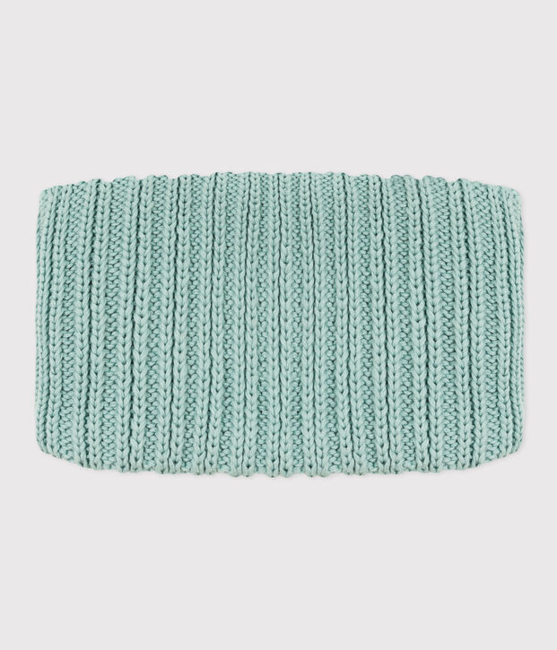 Babies' Unisex Fleece-Lined Knitted Snood green