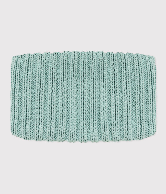 Babies' Unisex Fleece-Lined Knitted Snood PAUL green