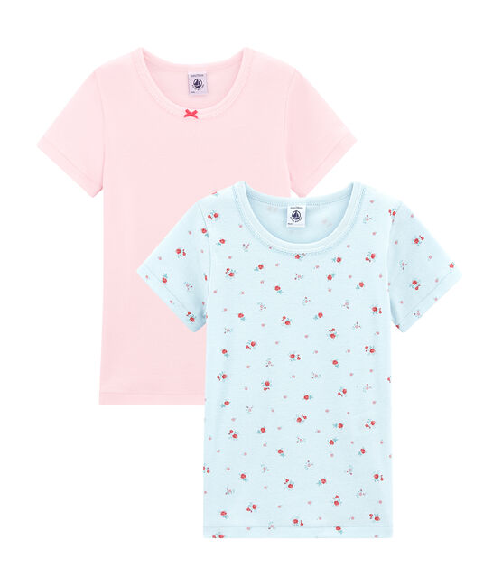 Little girl's short sleeved tee-shirtduo variante 1