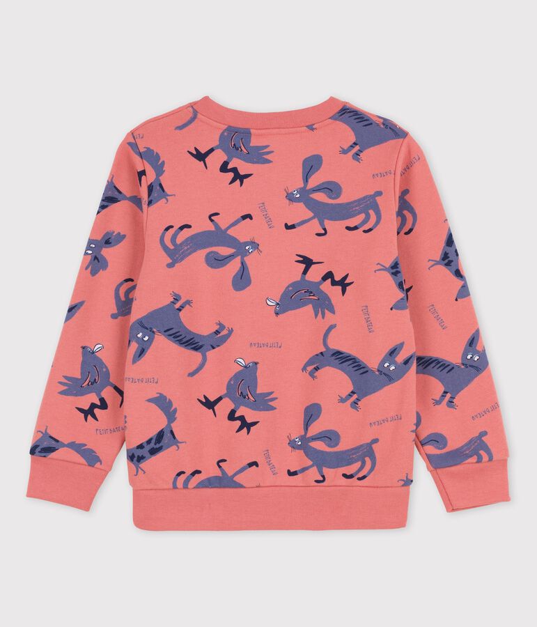 Children's Unisex Fleece Sweatshirt pink/multicolor